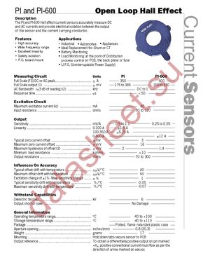 PI-600 datasheet  